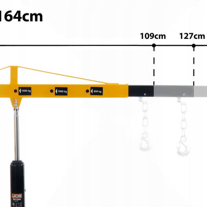 ХИДРАВЛИЧЕН, СГЪВАЕМ КРАН ЗА ДВИГАТЕЛИ ТИП ЖИРАФ 2 ТОНА JCB