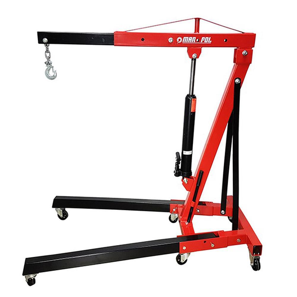 Хидравличен, сгъваем кран за двигатели тип жираф 2 тона Mar-Pol