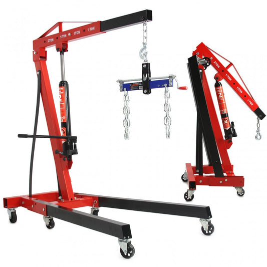 Хидравличен, сгъваем кран за двигатели тип жираф 2 тона + везна Mar-Pol