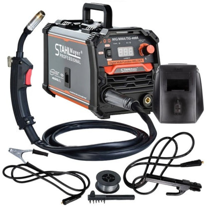Комбиниран инверторен телоподаващ апарат MIG / MAG / MMA за заваряване без газ 400А StahlMayer - Pro