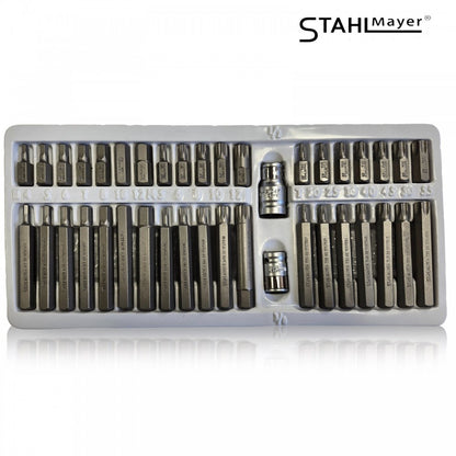 Комплект битове-накрайници STAHLMAYER, SM4401, Hex, XZN и Torx, 1/2", 3/8", 40 броя