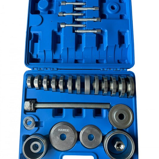 КОМПЛЕКТ СКОБА ЗА ЛАГЕРИ И ГЛАВИНИ 31 ЧАСТИ HAWEK