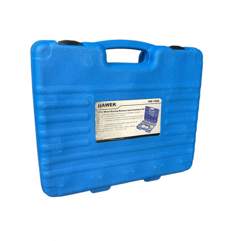 КОМПЛЕКТ СКОБА ЗА ЛАГЕРИ И ГЛАВИНИ 31 ЧАСТИ HAWEK