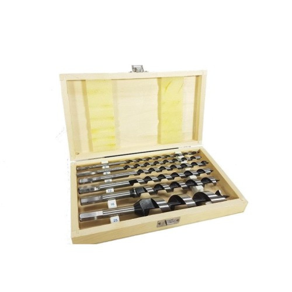 Комплект свредла за дърво 6 части 230 мм в дървена кутия Mar-Pol