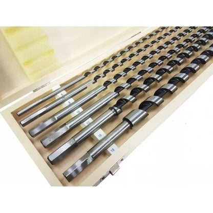 Комплект свредла за дърво 6 части 6 – 18 \ 460 мм в дървена кутия Mar-Pol