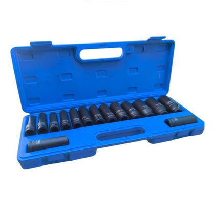 Комплект ударни вложки 1/2″ удължени 12-стенни (10 – 32 мм) 15 части HAWEK