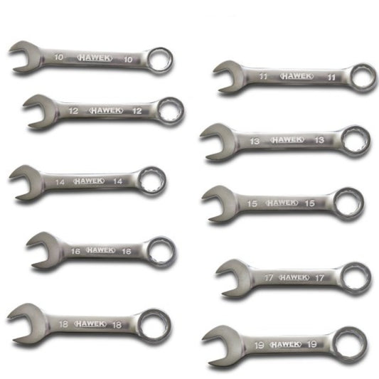 Комплект къси звездогаечни ключове 10 части HAWEK