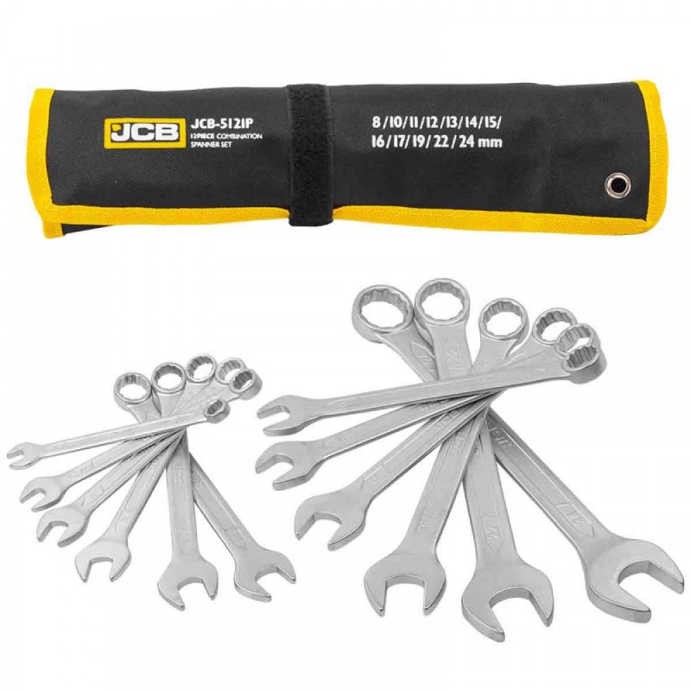 Комплект звездогаечни ключове 8 - 24 мм 12 части JCB