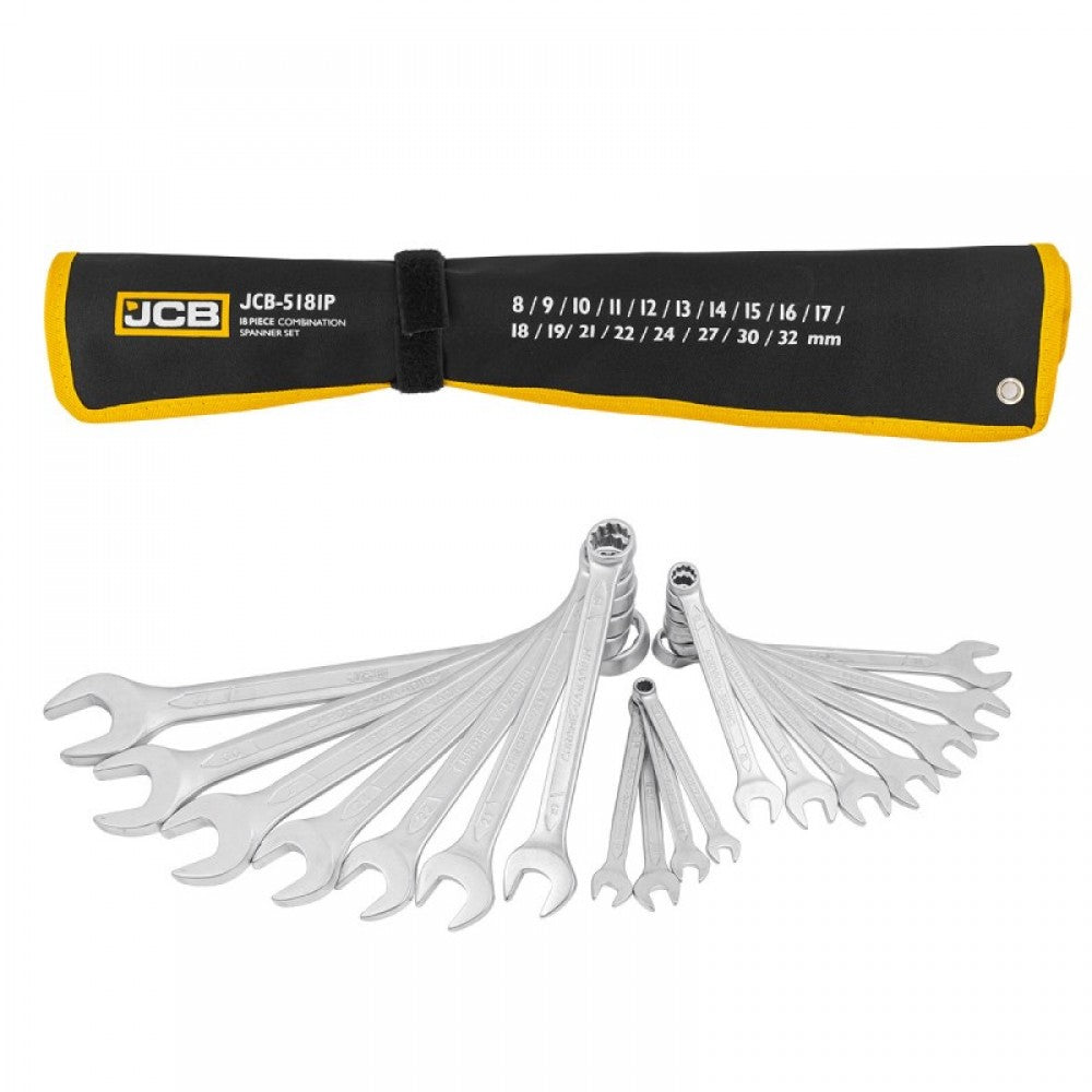 Комплект звездогаечни ключове 8 - 32 мм 18 части JCB