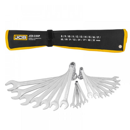 Комплект звездогаечни ключове 8 - 32 мм 18 части JCB