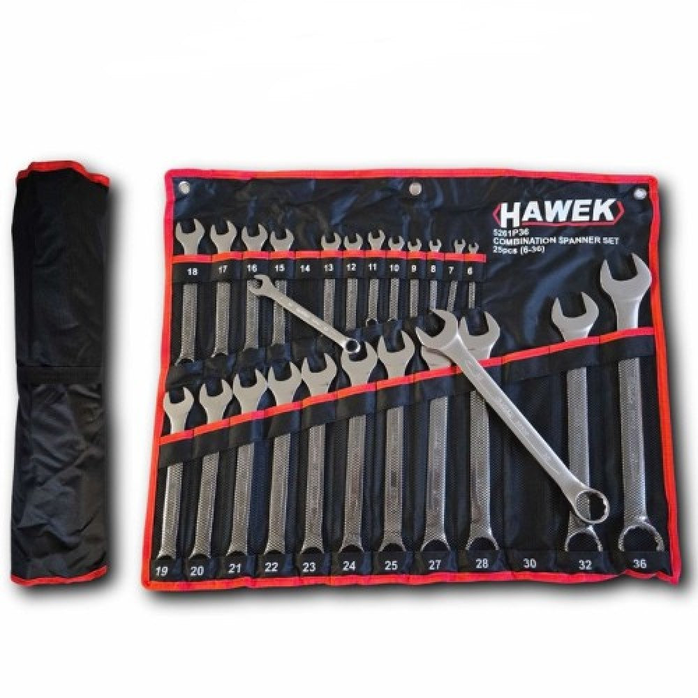 Комплект звездогаечни ключове 6 - 36 мм 25 части Hawek
