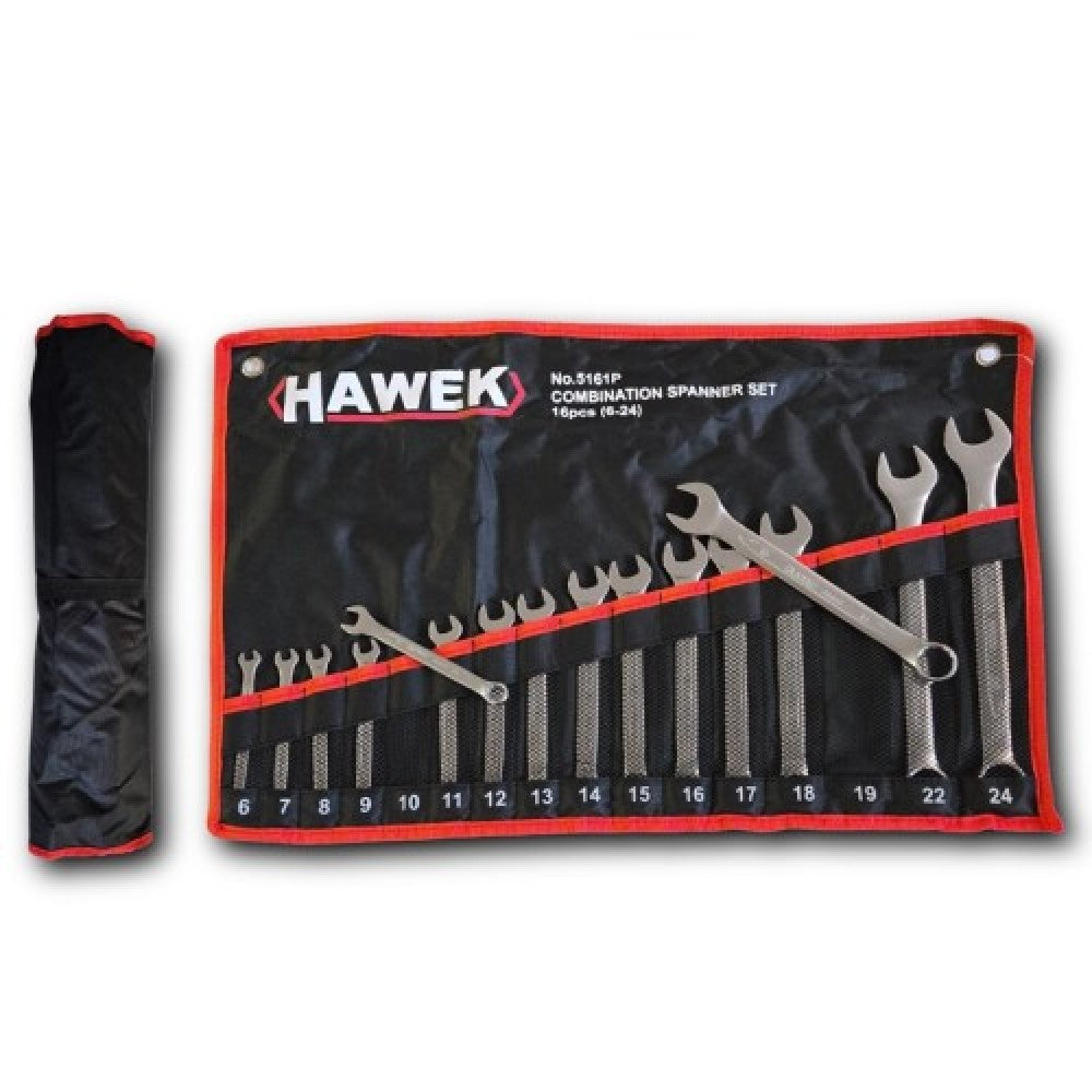 Комплект звездогаечни ключове 6 - 24 мм 16 части Hawek