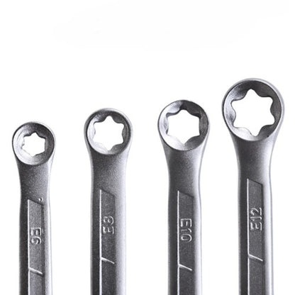 Комплект звездогаечни ключове Е-та ( еврейска звезда) 4 части HAWEK