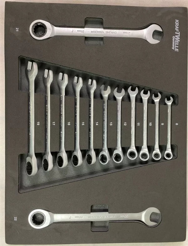 ШКАФ С ИНСТРУМЕНТИ KRAFTWELLE СЪС 7 ЧЕКМЕДЖЕТА – 6 ПЪЛНИ