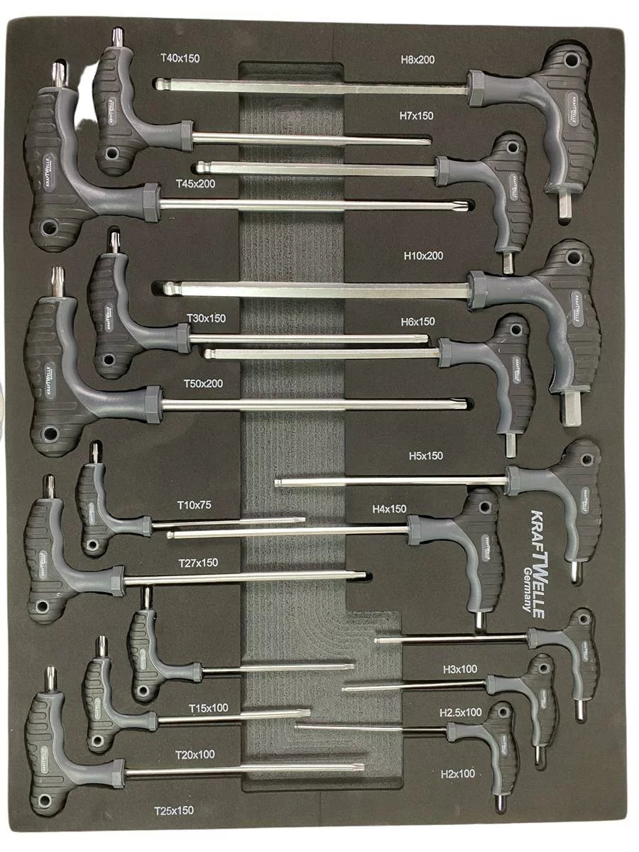 ШКАФ С ИНСТРУМЕНТИ KRAFTWELLE СЪС 7 ЧЕКМЕДЖЕТА – 6 ПЪЛНИ