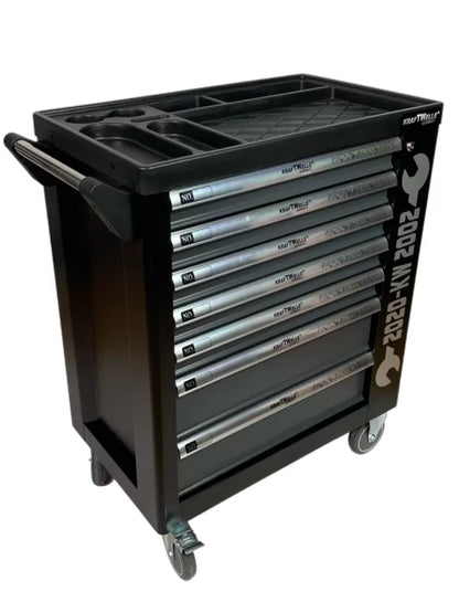 ШКАФ С ИНСТРУМЕНТИ KRAFTWELLE СЪС 7 ЧЕКМЕДЖЕТА – 6 ПЪЛНИ