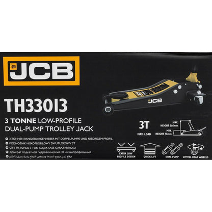 Крик крокодил 3 тона 77 – 505 мм JCB TH33013 + Стойки за автомобил JCB 3 тона 2 бр.