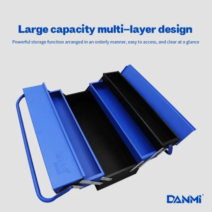 Метална кутия за инструменти 3 реда / Метален Куфар за Инструменти DANMI