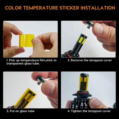 300W крушки за фар 8LED H4 6000K 12V