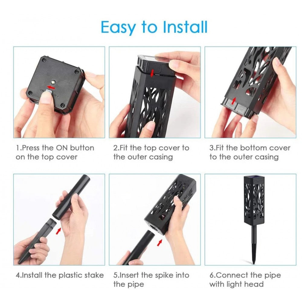 LED соларна лампа за градина