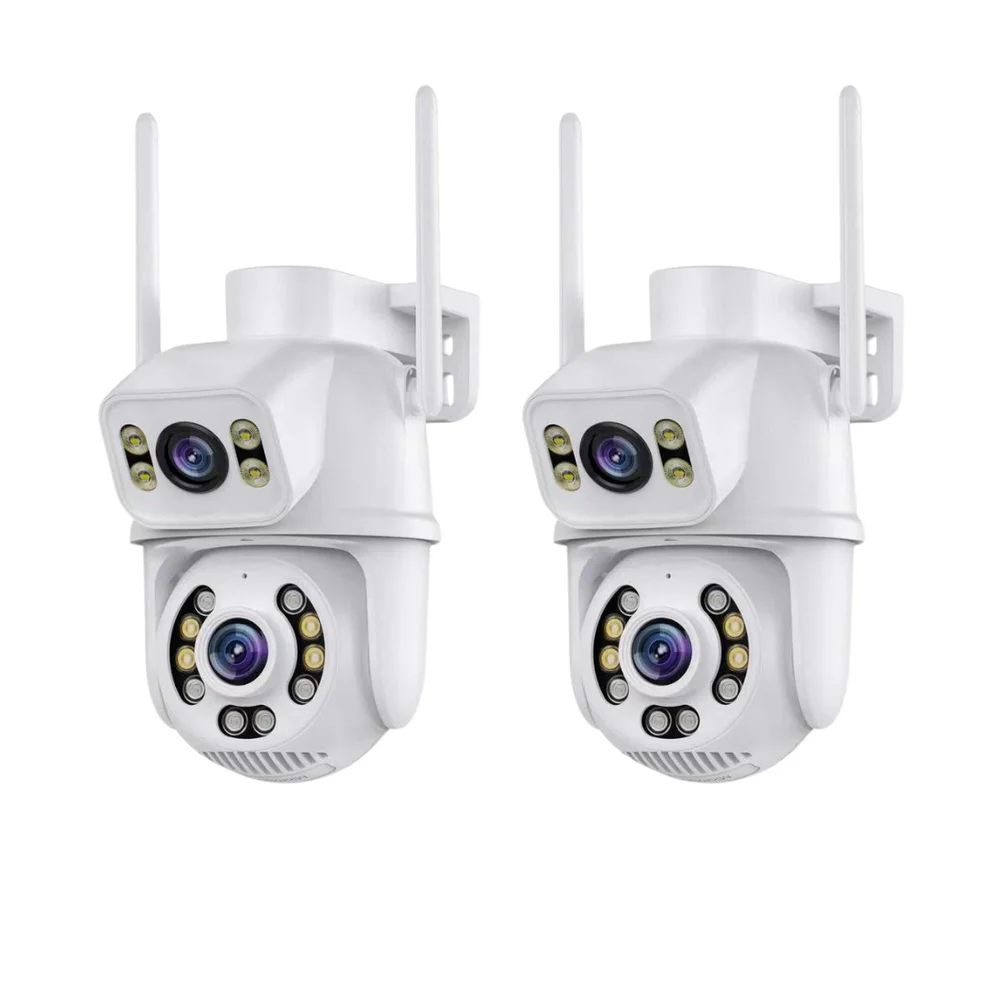 2бр Двойна водоустойчива камера 2x6mp Wi-Fi ICSEE