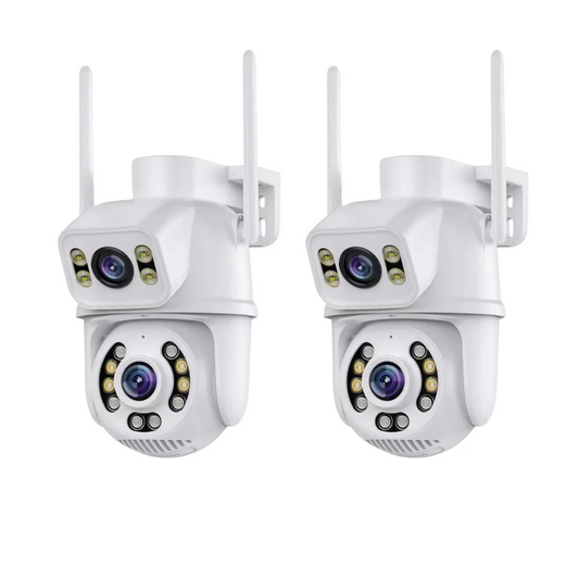 2бр Двойна водоустойчива камера 2x6mp Wi-Fi ICSEE