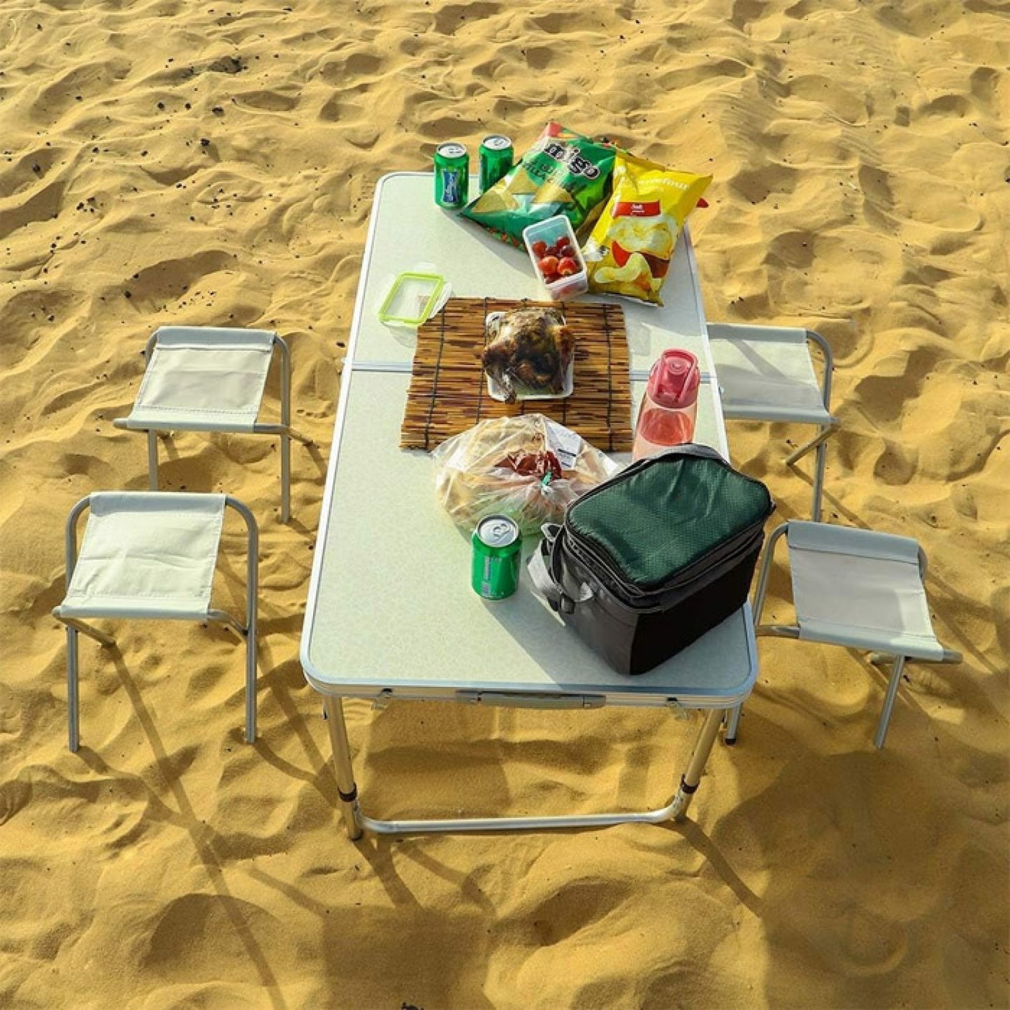 МАСА ЗА КЪМПИНГ + 4 БРОЯ СТОЛОВЕ PA732