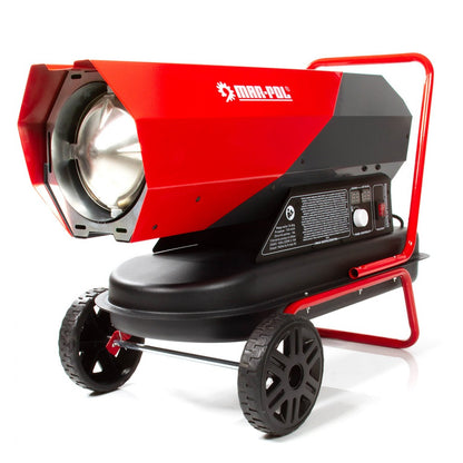 Мобилен дизелов нагревател - калорифер 40kW 19 литра, LCD дисплей, термостат и регулатор Mar-Pol