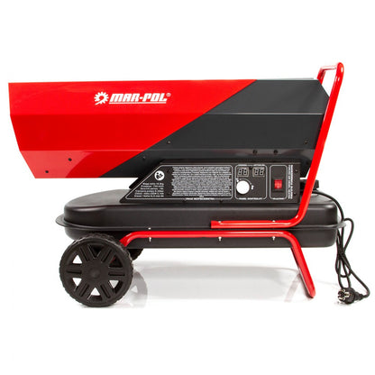 Мобилен дизелов нагревател - калорифер 40kW 19 литра, LCD дисплей, термостат и регулатор Mar-Pol