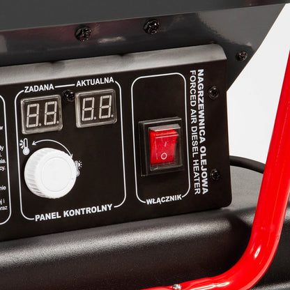 Мобилен дизелов нагревател - калорифер 40kW 19 литра, LCD дисплей, термостат и регулатор Mar-Pol