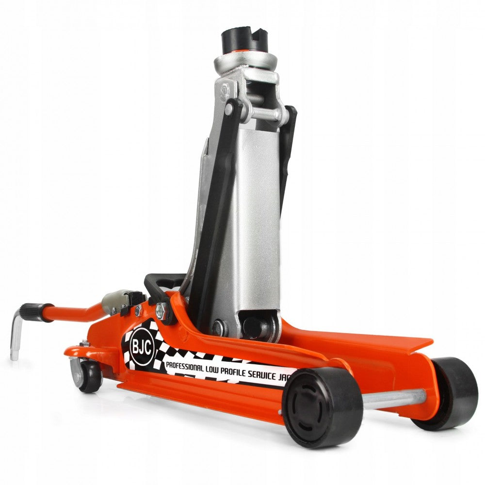 Нископрофилен крик 2.5 тона, 85-410мм в комплект с вложки,г-образно рамо и куфар BJC / M80231