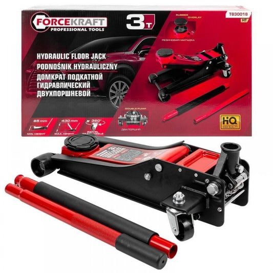 Нископрофилен крик 3 тона (85-430 мм) FORCEKRAFT, FK-T830018 HT