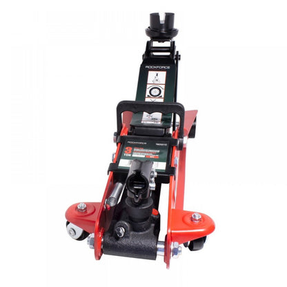 НИСКОПРОФИЛЕН КРИК 3 ТОНА С ВЪРТЯЩА ДРЪЖКА 85 - 380 ММ, ROCKFORCE