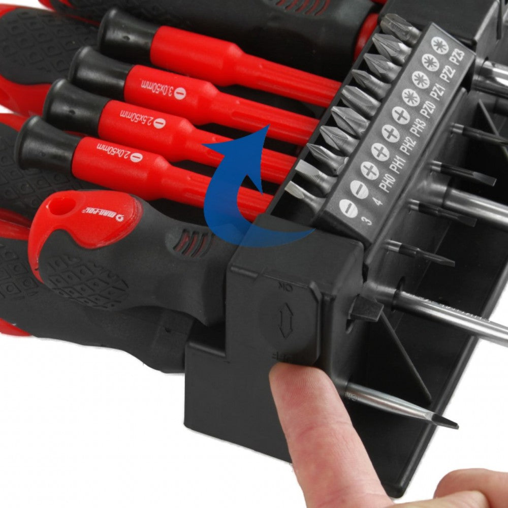 Комплект отвертки и битове 37 части Mar-Pol