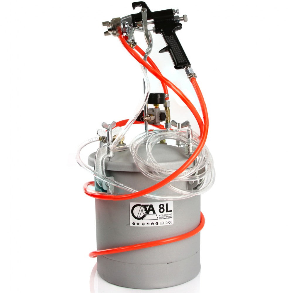 ПНЕВМАТИЧЕН АГРЕГАТ ЗА БОЯДИСВАНЕ 8 ЛИТРА CATA