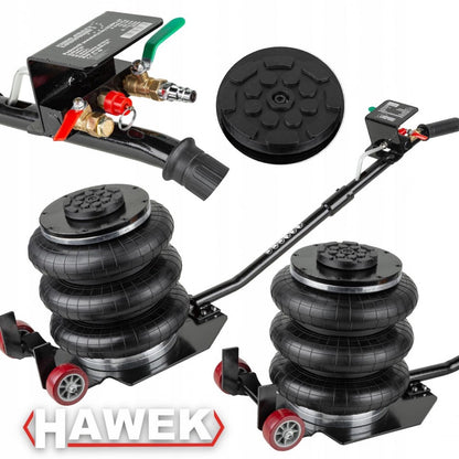 Пневматичен крик балон 3,5 тона с 3 въздушни възглавници ( 135 - 400 мм ) HAWEK