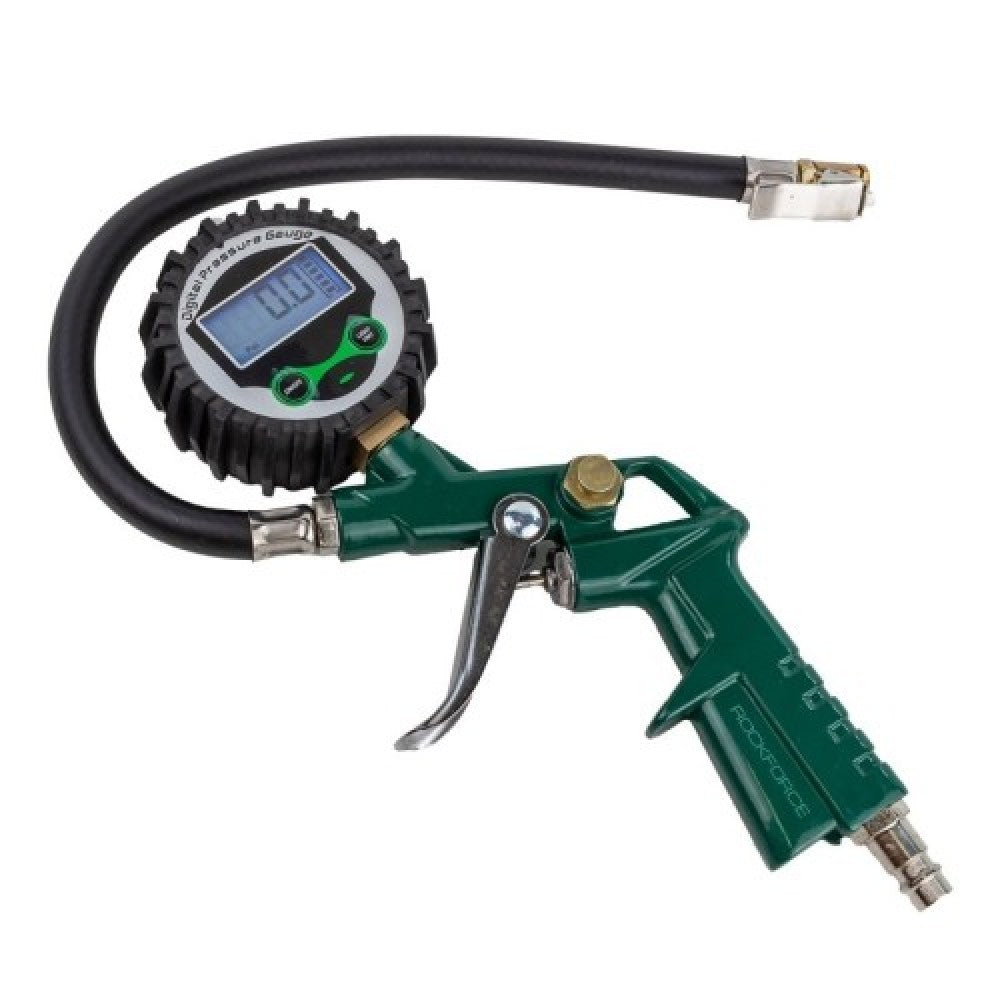 Пневматичен пистолет за помпане на гуми с дигитален манометър JCB