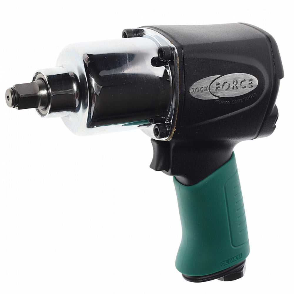 Пневматичен гайковерт с къс шпиндел 1/2'' 1212Nm в комплект с 6 вложки RockForce