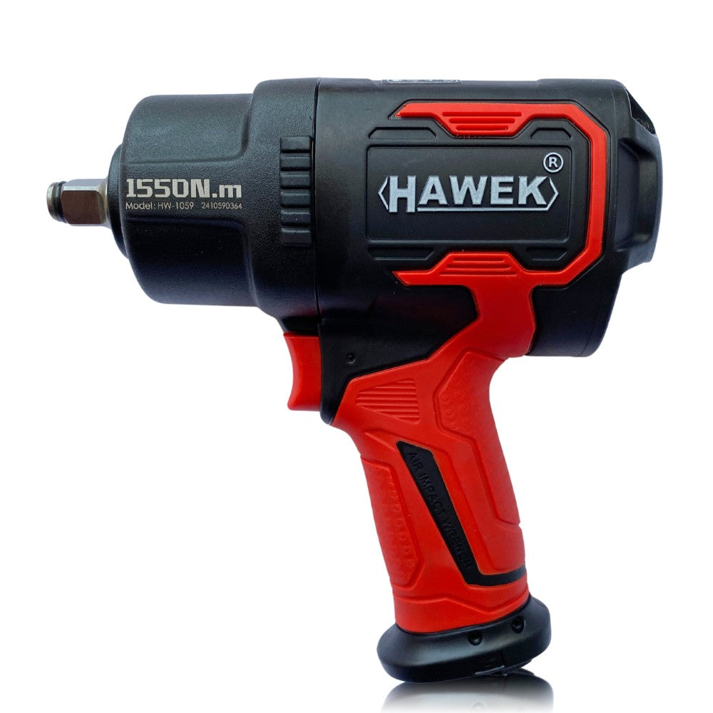 Пневматичен ударен гайковерт с къс шпиндел 1/2'' 1550Nm HAWEK