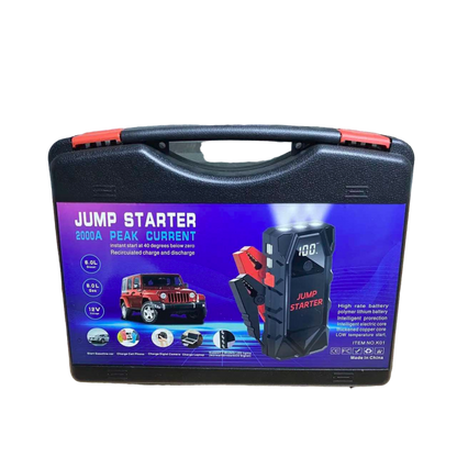 Мултифункционален автомобилен стартер Jump Starter 18000mAh, 12V, 2000A пикова мощност