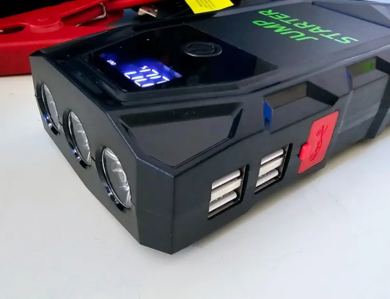 Мултифункционален автомобилен стартер Jump Starter 18000mAh, 12V, 2000A пикова мощност
