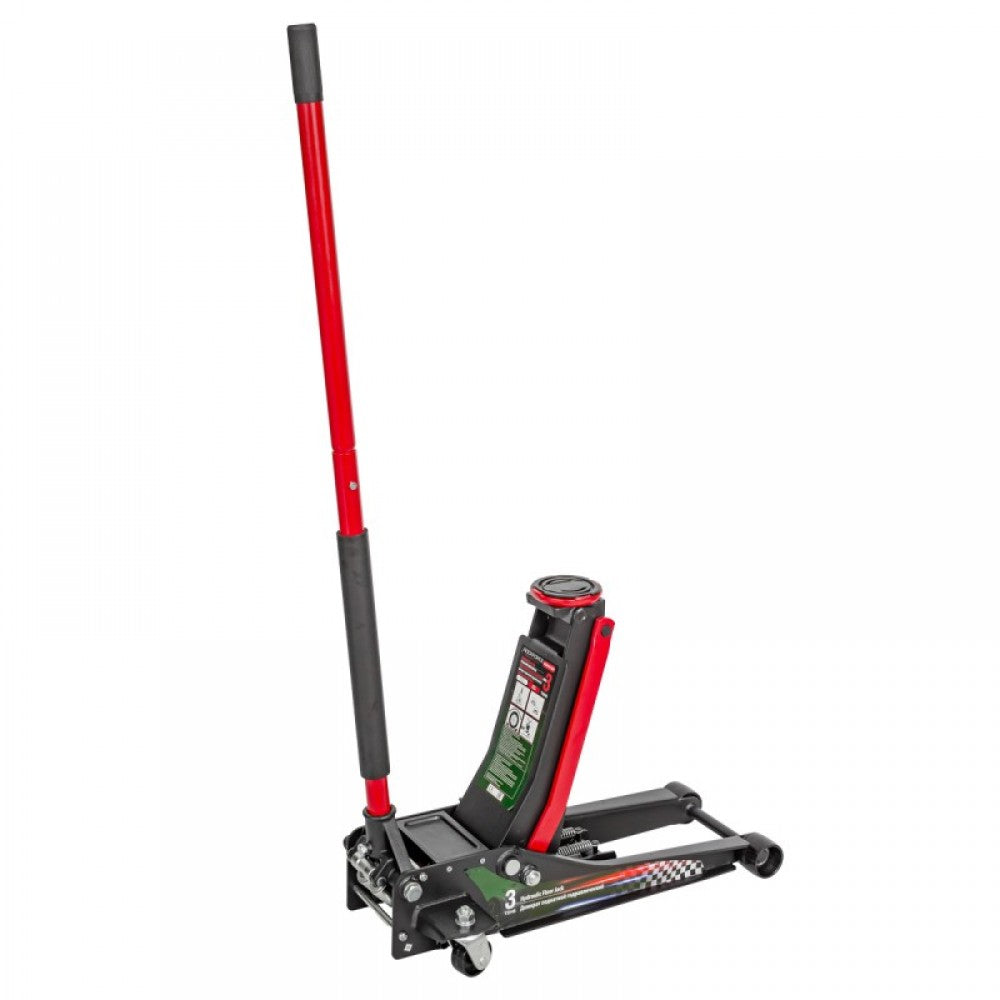 Професионален нископрофилен крик крокодил 3 тона с 2 помпи, RockForce, 75-510мм