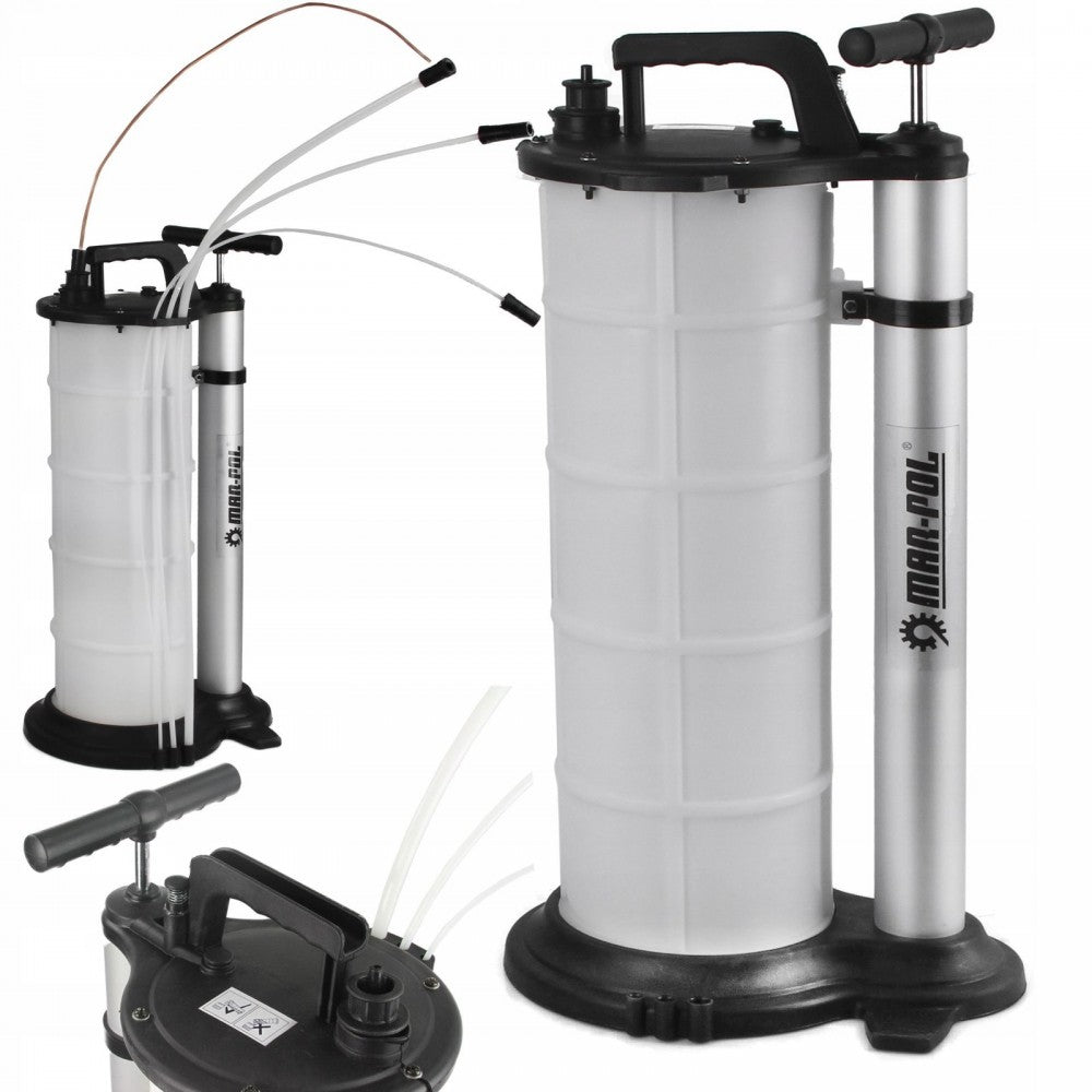 Ръчна вакуум помпа за масло и други видове течности 9 литра Mar-Pol