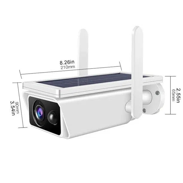 2бр Соларна водоустойчива WIFI камера 5MP full HD + 2бр SD карта памет 64GB