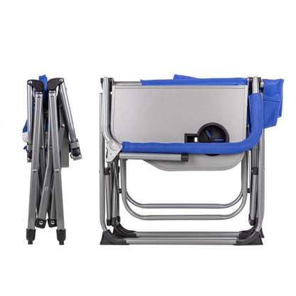 СГЪВАЕМ СИН СТОЛ ЗА КЪМПИНГ С МЕТАЛНА КОНСТРУКЦИЯ И ПОСТАВКА ЗА ЧАША 46 X 50 X 93 СМ FORSAGE