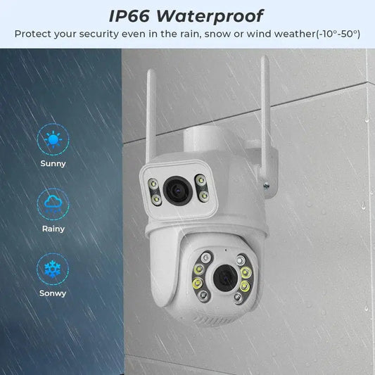 Двойна водоустойчива камера 2x6mp Wi-Fi ICSEE