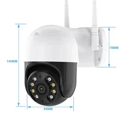 2бр IP въртяща безжична камера външен монтаж 5MPX