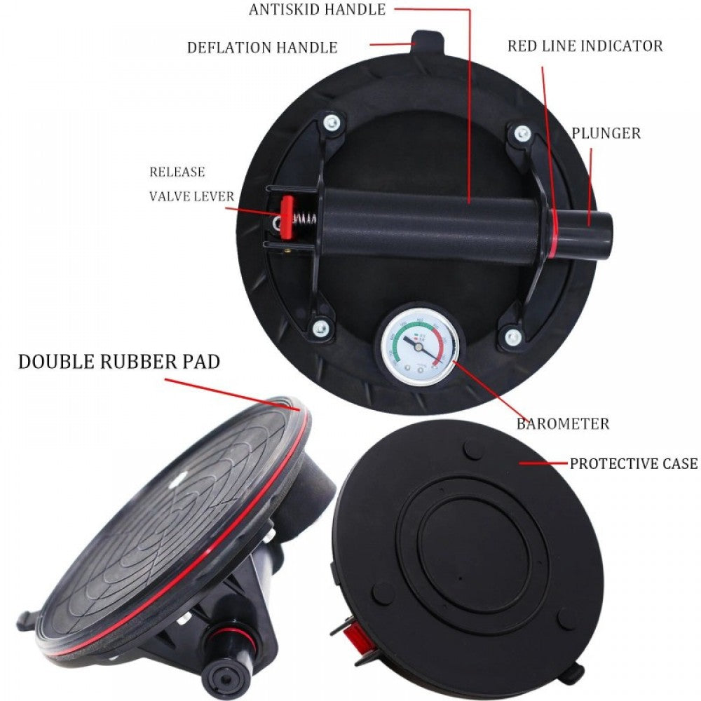 Вендуза с манометър и вакуумна помпа Ø200 мм HAWEK