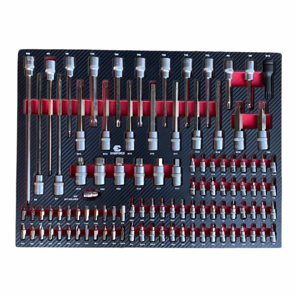 ШКАФ С ИНСТРУМЕНТИ СЪС 7 ЧЕКМЕДЖЕТА – 6 ПЪЛНИ И ОТДЕЛЕНИЕ ЗА ЗАКАЧАНЕ НА ИНСТРУМЕНТИ EVERFORCE