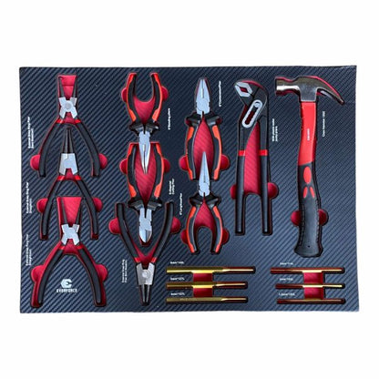 ШКАФ С ИНСТРУМЕНТИ СЪС 7 ЧЕКМЕДЖЕТА – 6 ПЪЛНИ И ОТДЕЛЕНИЕ ЗА ЗАКАЧАНЕ НА ИНСТРУМЕНТИ EVERFORCE